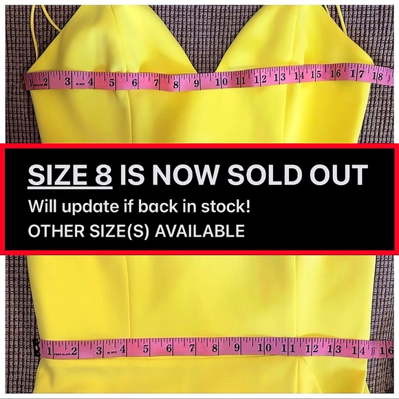 Alice + Olivia Cobi Bright Yellow Sweetheart Ruffled Midi Dress - Picture 10 of 15